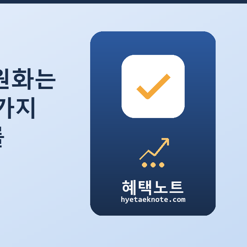 신흥국 외환위기, 원화는 안전할까? — 이 3가지 조건이 한국 경제를 가른다